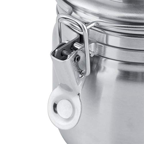 Molinillo de café Manual práctico, Molinillo de café, Molinillo de Acero Inoxidable para Molinillo de café ergonómico portátil con Mango de Madera Molinillo de Nuez moscada Molinillo(Silver)