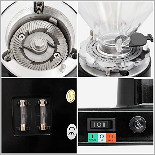 Molinillo Eléctrico de Café Molinillo de Café Comercial y Casero, Máquina Café Turco Profesional,Red