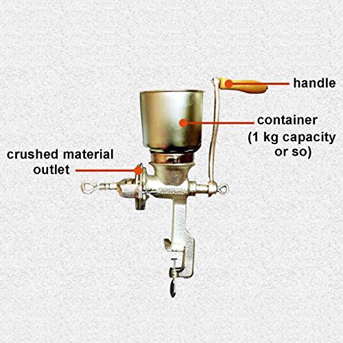 Molinillos de maíz manuales Máquina Máquina para hacer harina de mano Grano de trigo Multigrano Tuerca Molinos Herramienta de cocina de hierro fundido de calidad superior
