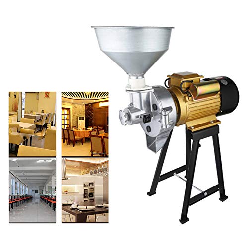 Molino de grano Molinillo 3500W Comercial Máquina de mantequilla de maní húmeda seca Máquina para frijoles Tofu Sésamo Salsa de chile Refinador de harina de maíz Caliente