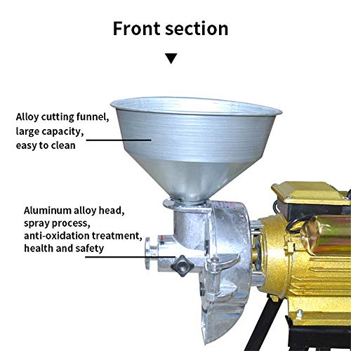 Molino de grano Molinillo 3500W Comercial Máquina de mantequilla de maní húmeda seca Máquina para frijoles Tofu Sésamo Salsa de chile Refinador de harina de maíz Caliente