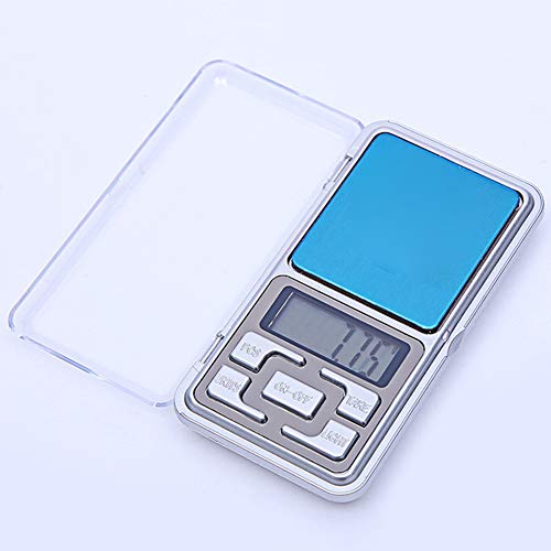 Momangel Joyas Llamadas Escalas para TeléFonos MóViles PortáTiles Mini Bolsillo Balanzas ElectróNicas Palma PrecisióN ElectróNica 500/0.01G Plata Silver 0.1~500g
