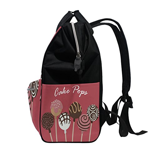 momie Sac à langer Fourre-tout Sacs Plus Grande capacité bébé Sac à langer Cake Pops Muti-function Sac à dos de voyage