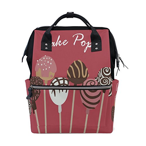 momie Sac à langer Fourre-tout Sacs Plus Grande capacité bébé Sac à langer Cake Pops Muti-function Sac à dos de voyage