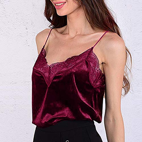 MOMOXI Chaleco para Mujer, Mujeres Sueltan Las Flores Gasa sin Mangas sin Mangas Cremallera Dobladillo Scoop Camisetas Verano San Valentín Tops Sin Manga Tank Ropa de Mujer Chaleco 2019 Elegante
