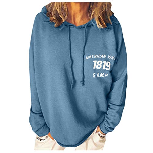 MOMOXI Sudadera de Felpa para Mujer Otoño Invierno Tops Oversize Fluffy Fleece Sweatshirt Outwear Liquidación Venta Letras de Las Mujeres Imprimir Patchwork Sudadera con Capucha Sudaderas con Capucha