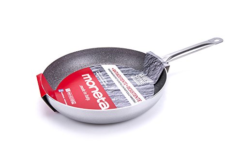 Moneta Pofessional Stone Sartén Alta, aluminio, plata, 34 cm