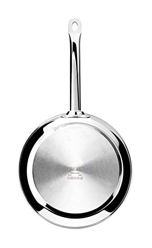 Monix Chef Non-Stick - Sartén 18 cm acero inoxidable 18/10 con antiadherente, apta para todo tipo de cocinas incluida inducción