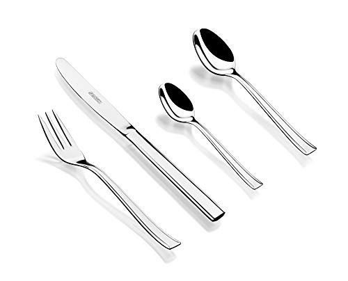 Monix Europa - Set de cubiertos 24 piezas de acero inox 18/c, con cuchillo normal