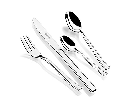 Monix Europa - Set de cubiertos 24 piezas de acero inox 18/c, con cuchillo normal
