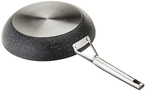 Monix Mineral - Sartén 28 cm aluminio forjado con antiadherente, tipo piedra, sin PFOA, aptas inducción