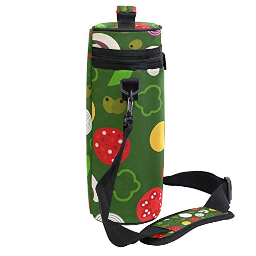 Montoj - Bolsa refrigeradora de vino portátil con 2 botellas, multiusos, aislante, para pizza