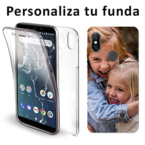 Mookase Funda Carcasa Personalizada para Xiaomi Mi A2 con tu Foto, Dibujo o Texto (Delantera Trasera)