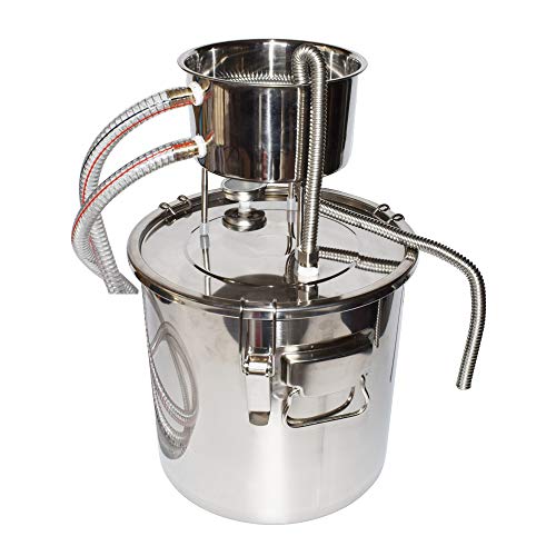 Moonshine - Juego de destilador de alcohol para el hogar (20 L, acero inoxidable 304)