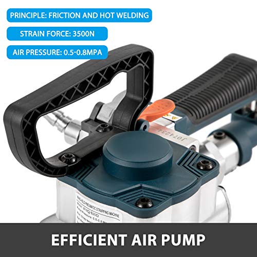 Mophorn Flejadora para Embalar 13-19 mm Herramienta Neumática de Flejado Máquina Empacadora de Paquetes Flejadora Manual