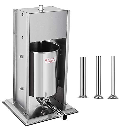 Moracle Máquina para Hacer Salchichas Manual Embutidos Salchicha Manual 2 Velocidades 15L Máquina Manual para Preparar Chorizo15kg