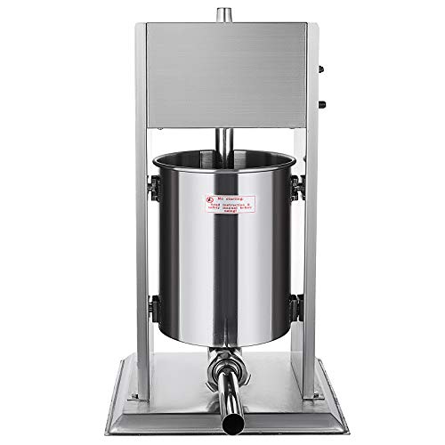 Moracle Máquina para Hacer Salchichas Manual Embutidos Salchicha Manual 2 Velocidades 15L Máquina Manual para Preparar Chorizo15kg