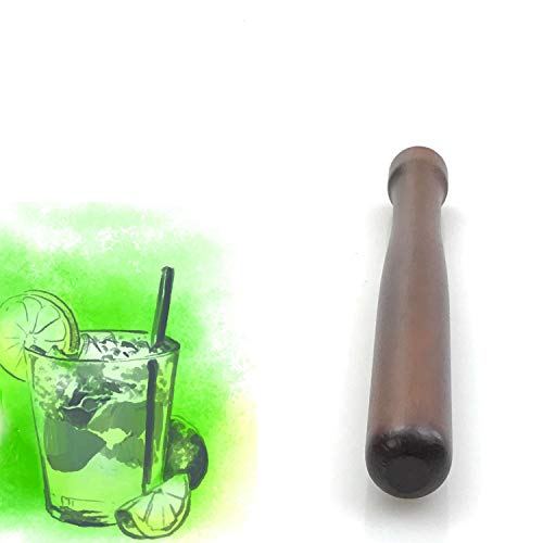 Mortero Cocktail Bar Mortero caipiriña Hielo Pilón de hielo cóctel accesorios Ice Hielo crasher Manejable Mortero largo abgeflacht
