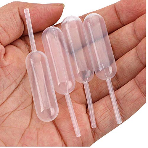 Moscare 4 ml 80 pipetas de plástico para cupcakes, inyector líquido para chocolate, helado, magdalenas (transparente)