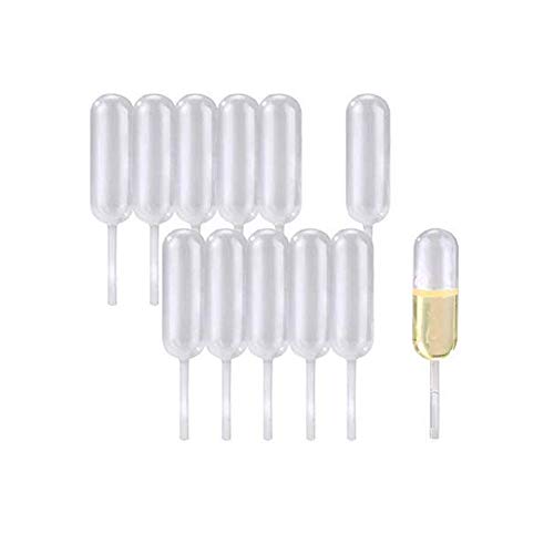 Moscare 4 ml 80 pipetas de plástico para cupcakes, inyector líquido para chocolate, helado, magdalenas (transparente)
