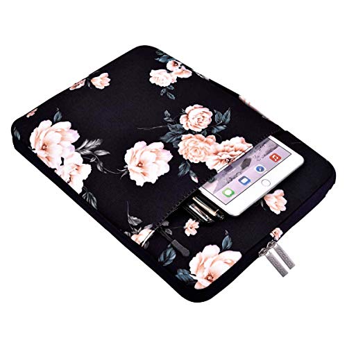 MOSISO Funda Blanda Compatible con MacBook Pro 16 Pulgadas/15 15.4 15.6 Pulgadas DELL Lenovo HP ASUS Acer Samsung Sony Chromebook,Poliéster Maletín Protectora Multifuncional Bolso Camellia