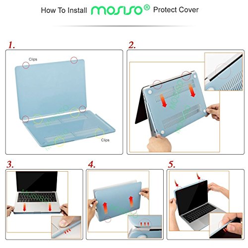 MOSISO Funda Dura Compatible con 2019 2018 2017 2016 MacBook Pro 13 con/sin Touch Bar A2159 A1989 A1706 A1708, Ultra Delgado Carcasa Rígida Protector de Plástico Cubierta, Azul