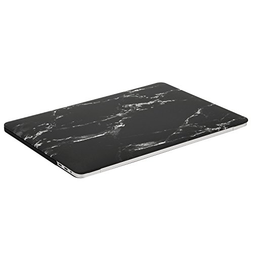 MOSISO Funda Dura Compatible con 2019 2018 2017 2016 MacBook Pro 15 con Touch Bar A1990 A1707 USB-C, Ultra Delgado Carcasa Rígida Protector de Plástico Cubierta, Mármol Negro