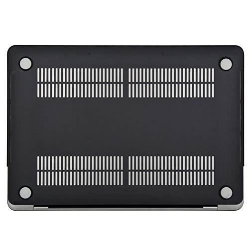 MOSISO Funda Dura Compatible con 2019 2018 2017 2016 MacBook Pro 15 con Touch Bar A1990 A1707 USB-C, Ultra Delgado Carcasa Rígida Protector de Plástico Cubierta, Mármol Negro