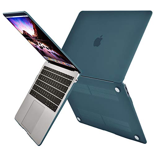 MOSISO Funda Dura Compatible con 2020 2019 2018 MacBook Air 13 Pulgadas A2179 A1932 con Pantalla Retina & Touch ID, Ultra Delgado Carcasa Rígida Protector de Plástico Cubierta, Trullo Profundo