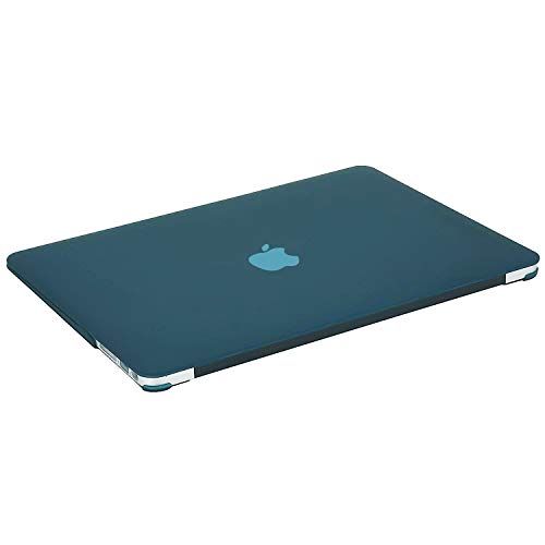 MOSISO Funda Dura Compatible con MacBook Air 13 (A1369/A1466, Versión 2010-2017), Rígida Carcasa Protector & Piel de Teclado de Color a Juego EU Versión & Protector de Pantalla, Trullo Profundo