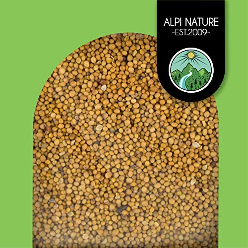 Mostaza en granos (500g), semillas de mostaza amarillas y blancas 100% naturales, secas suavemente, semillas de mostaza naturalmente sin aditivos, veganas