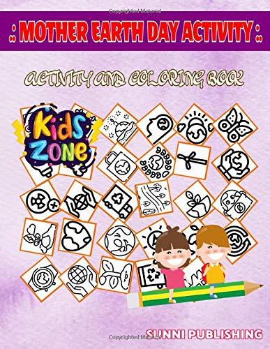 Mother Earth Day Activity: Butterfly, Recycling Truck, Earth, Earth, Energy Saving, Flower, Recyclebin, Protect For Toddlers Age 2 Picture Quiz Words Activity And Coloring Books 50 Funny