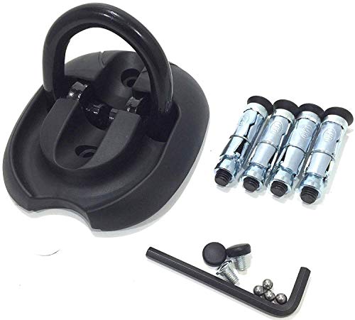 Motocicleta Anclaje Triton Anclaje de seguridad para suelo Negro