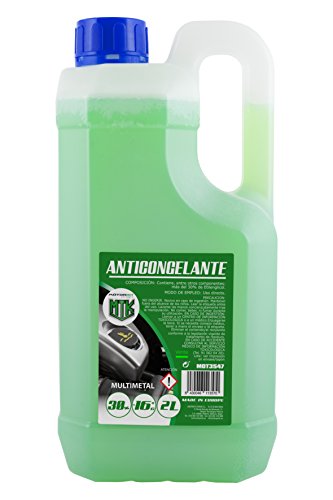 Motorkit MOT3547 ANTICONGELANTE Verde DE 2L AL 30%, Apto para Clima DE HASTA-16ºC, 2 litros