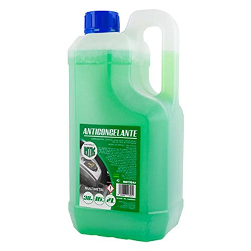 Motorkit MOT3547 ANTICONGELANTE Verde DE 2L AL 30%, Apto para Clima DE HASTA-16ºC, 2 litros