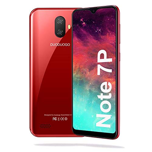 Moviles Libres Barats 4G,3GB RAM+32/128GB ROM, 5.5 Pulgadas Android 9.0 Smartphone Libre Dual SIM 4G Moviles Buenos Smartphone Batería 3400mAh Note 7P Face ID Móvil Libre 8MP