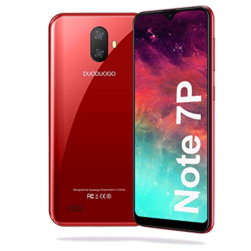 Moviles Libres Barats 4G,3GB RAM+32/128GB ROM, 5.5 Pulgadas Android 9.0 Smartphone Libre Dual SIM 4G Moviles Buenos Smartphone Batería 3400mAh Note 7P Face ID Móvil Libre 8MP
