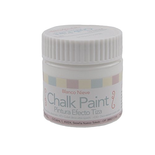 MP - Pintura Acrílica Artix Paints, Pintura Efecto Tiza, Color Blanco Nieve
