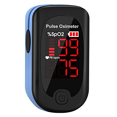 Mpow Dedo Oxímetro de Pulso, Pulsioxímetro de Dedo Pulsómetro Digital, Lector de Pulso Digital de Lectura Instantánea, Sensor de Oxígeno y Monitor de Frecuencia de Pulso