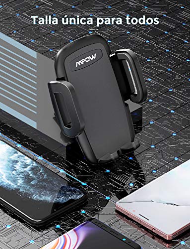 Mpow Soporte Móvil Coche, 360 Grados Rotación Soporte Móvil Coche para Rejillas del Aire de Coche para iPhoneXs Max/Xs/X/8/8Plus/7/6, Galaxy S9/S8/S7, Xiaomi, Smartphone y GPS Dispositivo