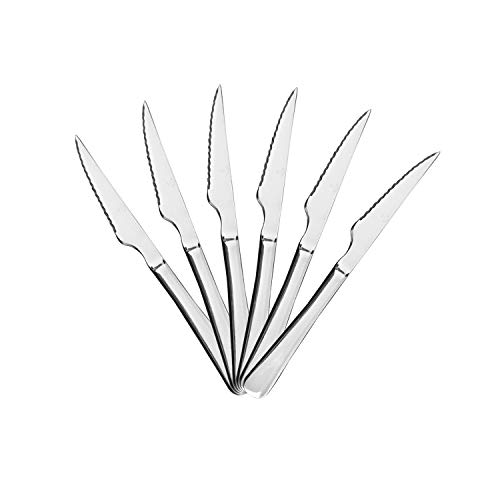 Mr. Spoon 6 Cuchillos de Carne Acero INOX. Colección Minimal 22,5x2,05 cm