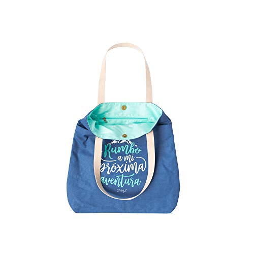 Mr. Wonderful WOA08991ES - Bolsa con mensaje Rumbo a mi próxima aventura