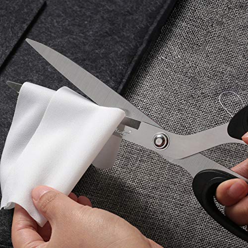 Mr.do® Tijeras Costura Tijeras de Corte y Confección Profesional Tijeras de Sastre Tijeras de Coser Afiladas de Acero Inoxidable Hoja Larga Clásica para Confección de Tela Cuero