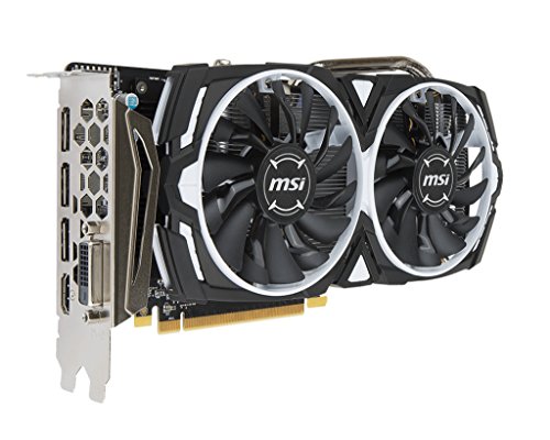 MSI Radeon RX 570 Armor ARMOR 8G OC - Tarjeta gráfica (refrigeración Armor 2 X, memoria de 8 GB GDDR5)