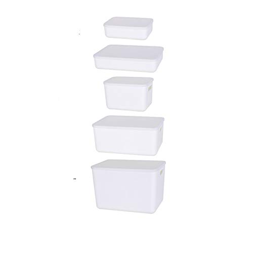 MSNLY Caja de Almacenamiento de plástico Caja de Almacenamiento de Ropa doméstica portátil Simple Almacenamiento de Almacenamiento de desechos de Escritorio.