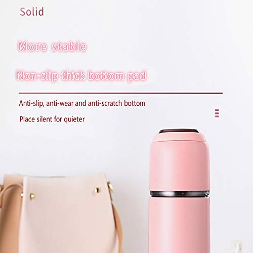 MSNLY Creative 304 Taza de Acero Inoxidable Taza de Aislamiento al vacío Taza de té Simple Cuerda de Silicona portátil al Aire Libre