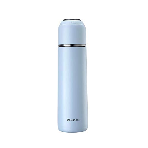 MSNLY Creative 304 Taza de Acero Inoxidable Taza de Aislamiento al vacío Taza de té Simple Cuerda de Silicona portátil al Aire Libre