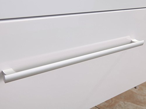 Muebles para baño para cuarto de baño White Cardellino con espejo 150 cm grifos incluido