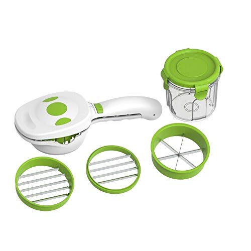 Multi-Cutter Quick Dicer Super Slicer Cortador de frutas y verduras Chopper Nicer Cortadora, rebanadora y cortadora manual rápida