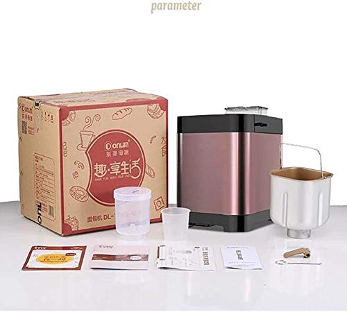Multifunción 450W automático Máquina de hacer pan, multifuncional de acero inoxidable máquina de pan, 18 Configuración, 3 colores, la corteza de la Reserva Keep Warm Set, 18 programas automáticos, 13